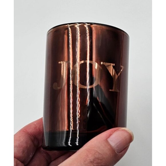 Holiday-Themed Votive Candle Holders Set Of 6 Gold Red Green White Copper Design - Picture 11 of 12